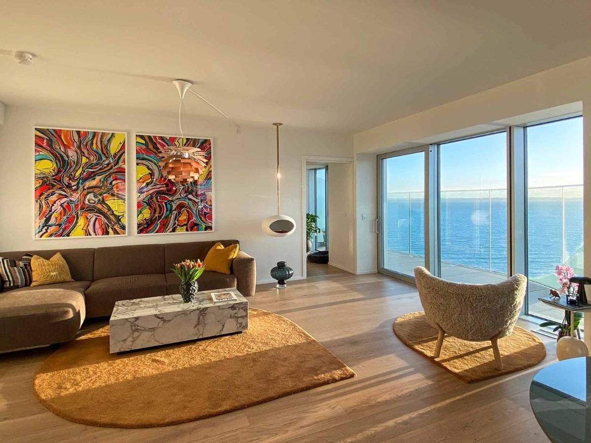 Amazing Sea View Apartment Århus Kültér fotó